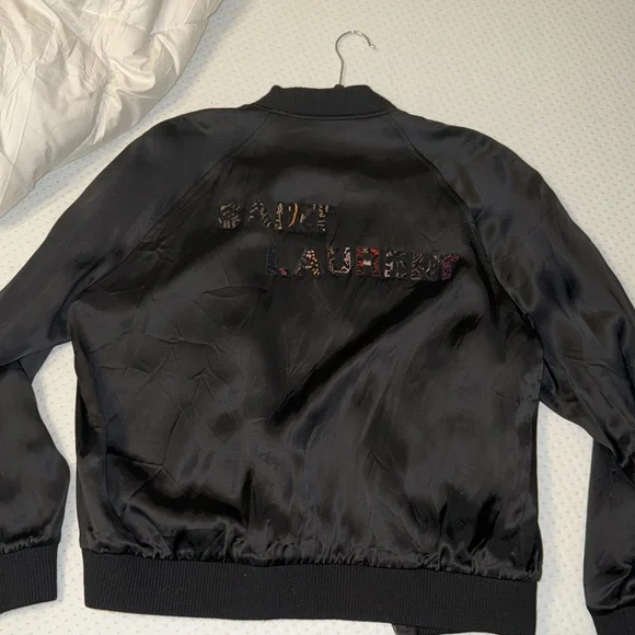 Saint Laurent Silk Bomber Jacket